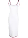 Fendi Mirror Effect Logo Long Dress