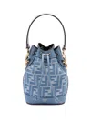 Fendi Mon Tresor Mini Bucket Bag In Blue
