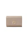 Fendi Ff Mini Trifold In Brown