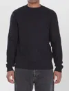 Fendi All Over Knit Round Neck Long Sleeves In Black