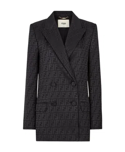 FENDI FENDI FF MOTIF DOUBLE-BREASTED JACKET
