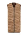 Fendi Ff Wool-blend Teddy Vest In Brown