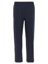 Fendi Ff Monogram Jacquard Joggers In Blue