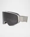 Fendi Ff-monogram Logo Ski Mask In Greyother Smoke Mirror
