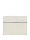 Fendi Ff Monogram Printed Card Holder In Gray