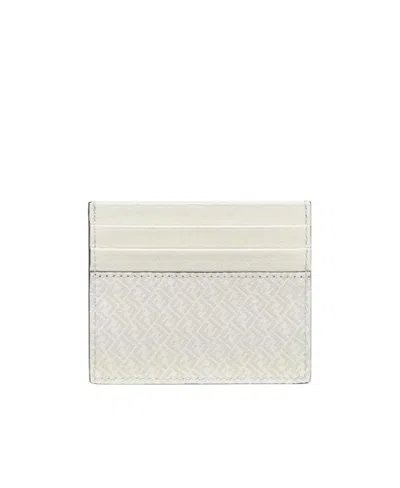 Fendi Ff Monogram Printed Cardholder In White