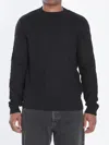 Fendi All Over Knit Round Neck Long Sleeves In Black