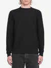 Fendi All Over Knit Round Neck Long Sleeves In Black