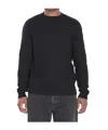 Fendi All Over Knit Round Neck Long Sleeves In Black