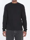 Fendi All Over Knit Round Neck Long Sleeves In Black