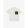 Fendi Kids Polo Shirt In Gesso