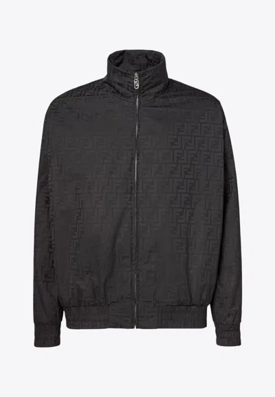 FENDI FF MONOGRAM ZIP-UP JACKET