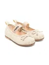 Fendi Ff-motif Ballet Flats In Neutrals