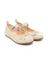 Fendi Ff-motif Ballet Flats In Neutrals