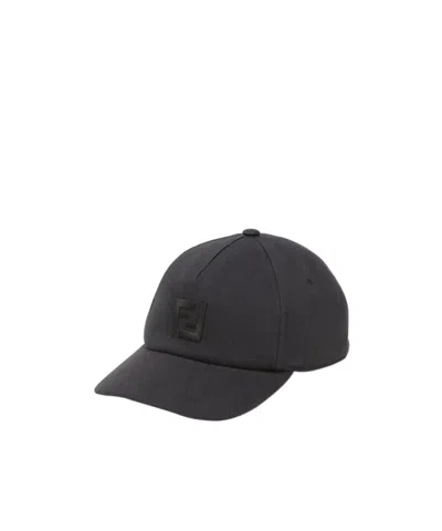Fendi Ff-motif Baseball Cap In Black