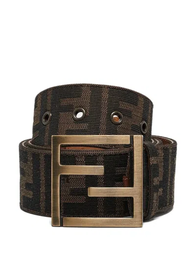 Pre-owned Fendi Ff-motif Belt