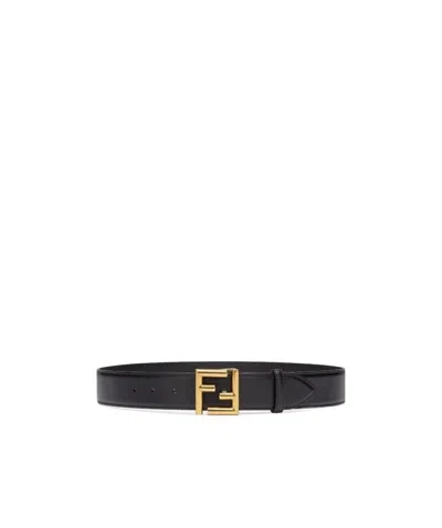 Fendi Ff-motif Belt In Black
