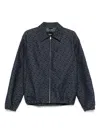 Fendi Embroidered Denim Bomber Jacket