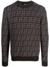 FENDI FF-MOTIF CASHMERE JUMPER