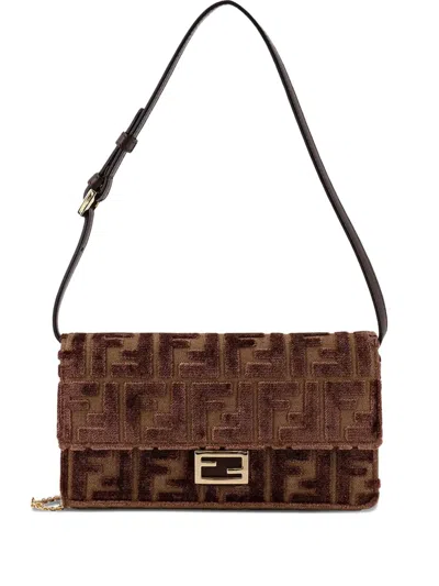 FENDI FF-MOTIF CHAIN SHOULDER BAG