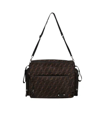 Fendi Ff-motif Changing Bag In Black