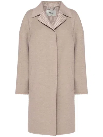 FENDI FF-MOTIF COAT