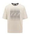 Fendi Man T-shirt Man White T-shirts In Nude