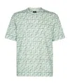 Fendi Ff Motif Cotton T-shirt In White