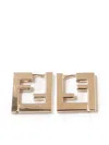 Fendi Golden Ff Earrings In Gold