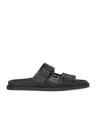 Fendi Ff Motif Feel Slides In Black