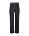 Fendi Ff-motif Flocked Jeans In Blue