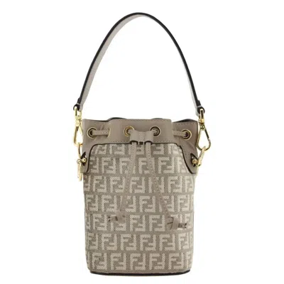 Fendi Ff Motif Mon Tresor Tapestry Fabric Mini Bag