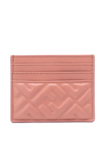 Fendi Ff Motif Nappa Leather Uette Cardholder Accessories In Multi