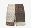Fendi All-over Ff Print Panelled Bermuda Shorts