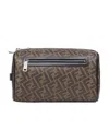 Fendi Ff Jacquard-motif Tote Bag In Black