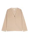 Fendi Ff-motif Reversible Cardigan In Neutrals