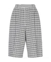 Fendi Ff-motif Satraight-leg Bermuda Shorts In White