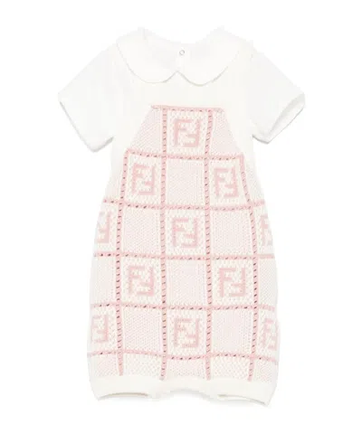 Fendi Ff-motif Shorties Set (set Of Two) In White