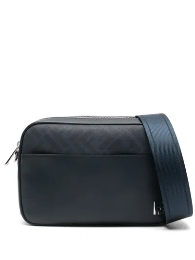 Fendi Ff-motif Shoulder Bag In Blue