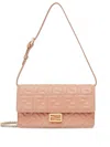 Fendi Ff-motif Shoulder Bag In Pink