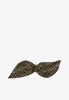 Fendi Ff Motif Silk Hair Clip