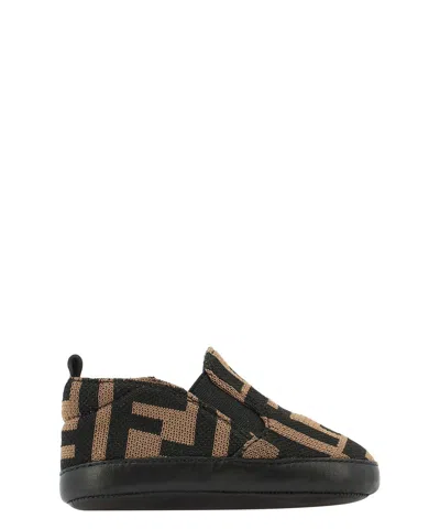 Fendi Kids' Ff Motif Slip-on Sneakers