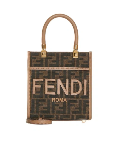 Fendi Ff Motif Top Handle Bag In Multi
