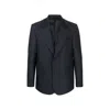 Fendi Ff Motif Wool Jacket In Black