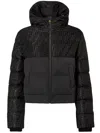 Fendi Women Padded Jacket In Ff Jacquard Technical Fabric In Black