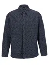 Fendi Giubbino In Denim Ricamato Uomo