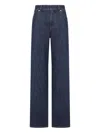 Fendi Ff Padded Jeans In Blue