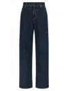Fendi Ff Padded Jeans In Blue