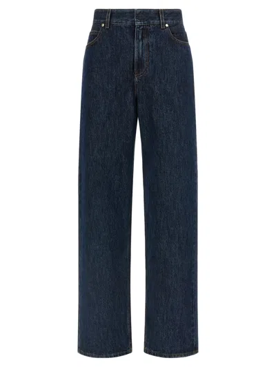 FENDI FENDI 'FF' PADDED JEANS