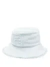 Fendi Worn Detail Hat In 蓝色